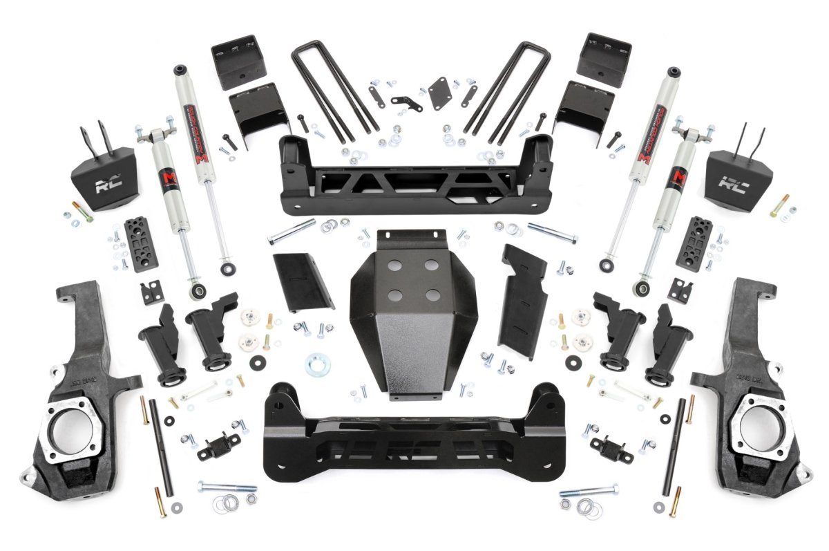 Chevrolet Silverado 3500 HD Suspension Lift Kit - Rough Country - Torsion Drop Design M1 - '11-'19